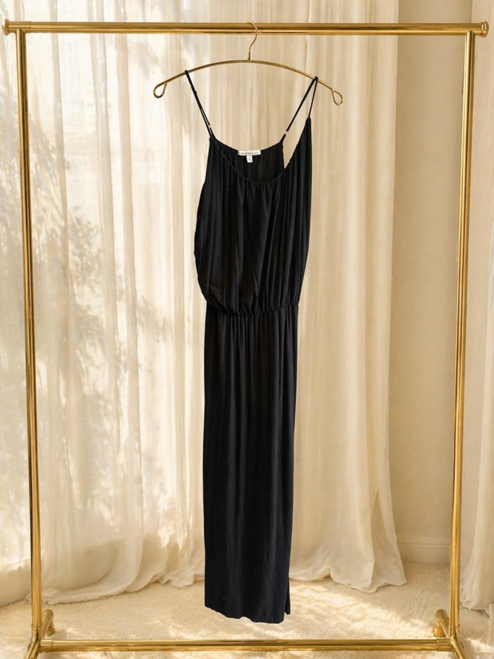 Charlotte Russe Black Spaghetti Strap Maxi Dress